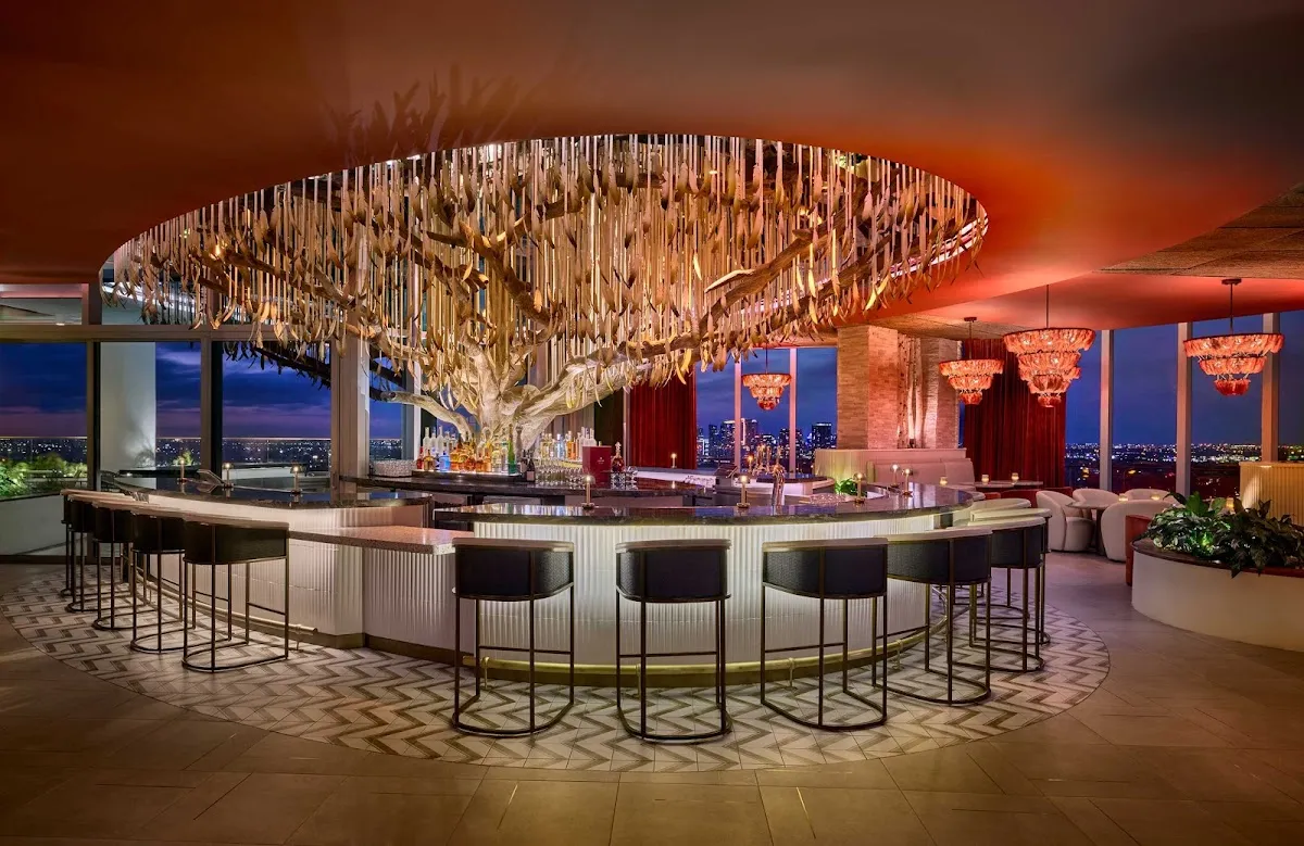 Ibis Sky Lounge's rooftop terrace in the evening, Harbordale, Fort Lauderdale.